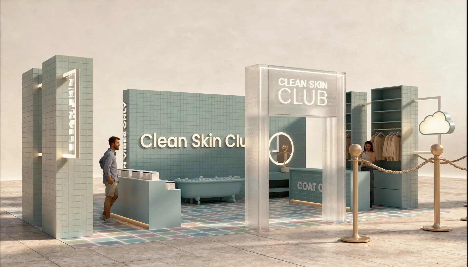 Trade show booth and branded environment by Habitar 91