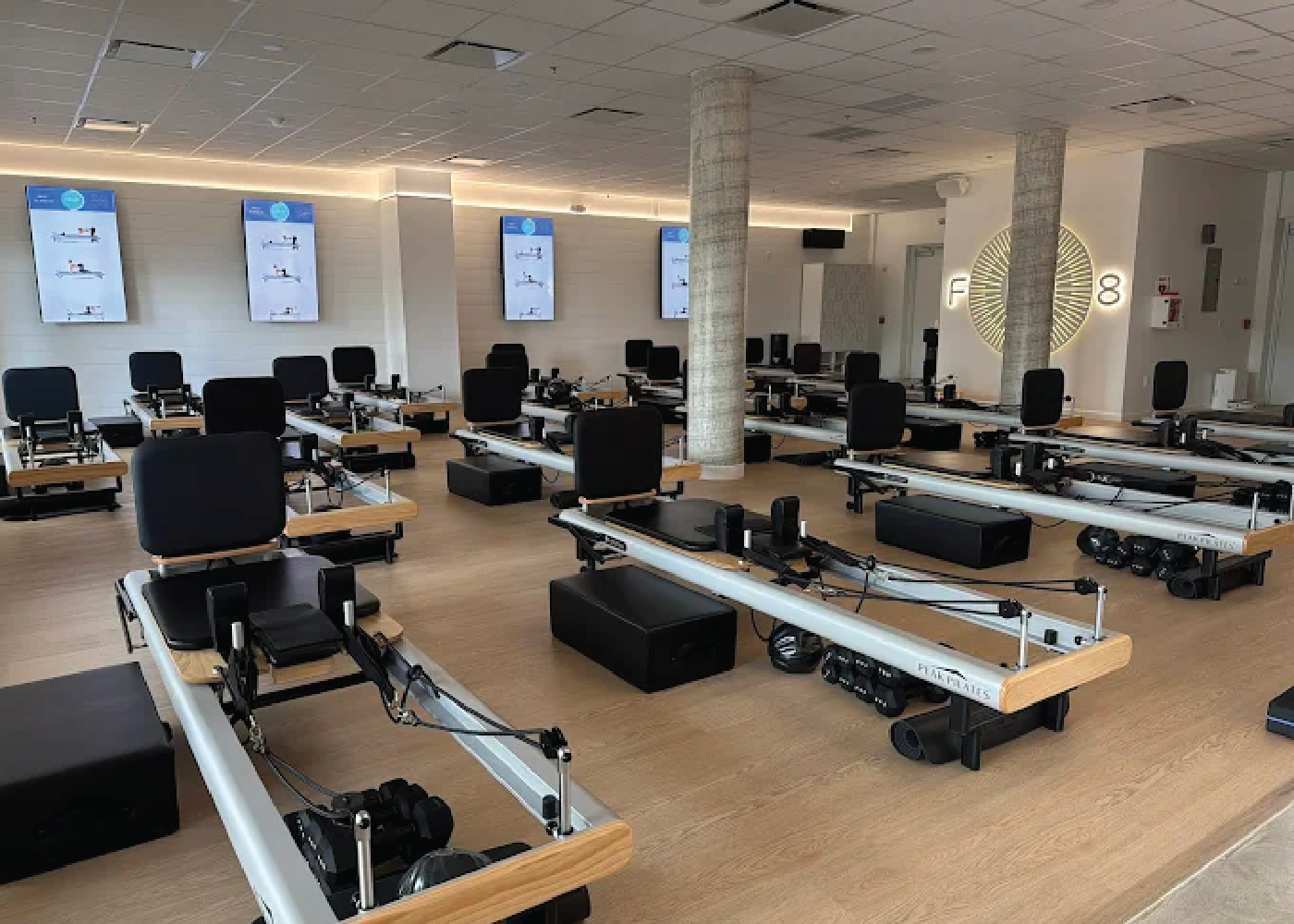 Fitness studio commercial interior development for FS8 Pilates by Habitar 91