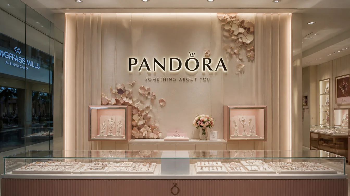 Illuminated indoor sign applied to a retail interior brand wall by Habitar 91