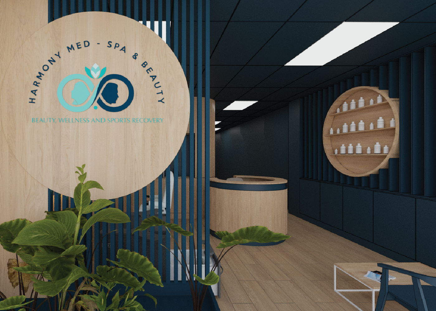 Harmony Med Spa construction and interior process by Habitar 91