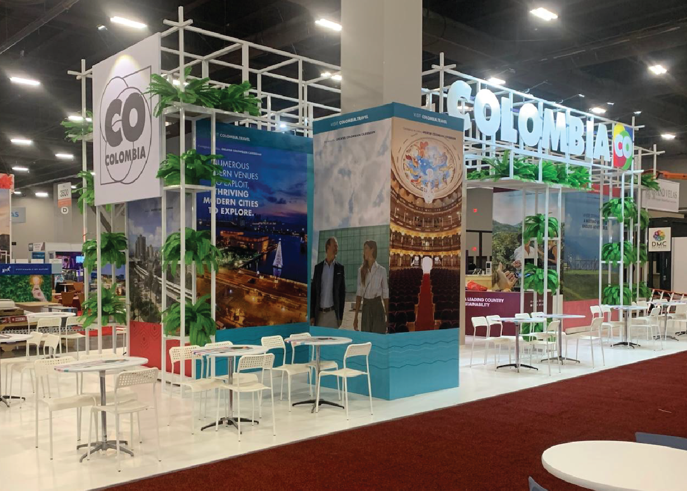 ProColombia event environment designed by Habitar 91